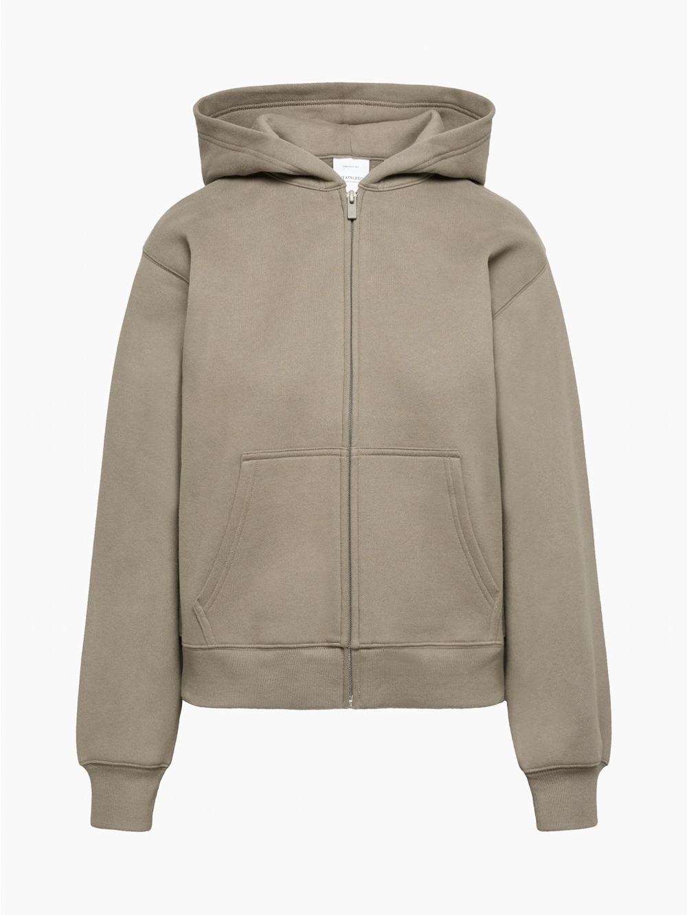 Aritzia TNA Cozy Perfect Zip Hoodie Jacket - Modern Taupe